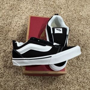 Vans Kids Classic Black and White Sneakers